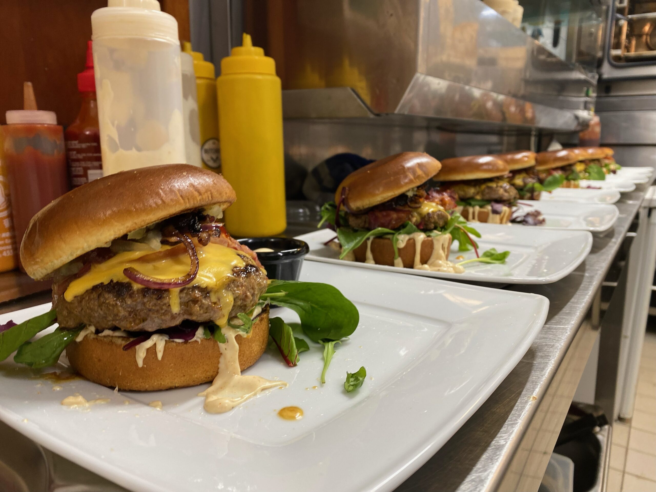Gourmet-Burger Nahaufnahme